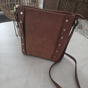 NWT Simply Noelle Brown Vegan Leather Crossbody Bag